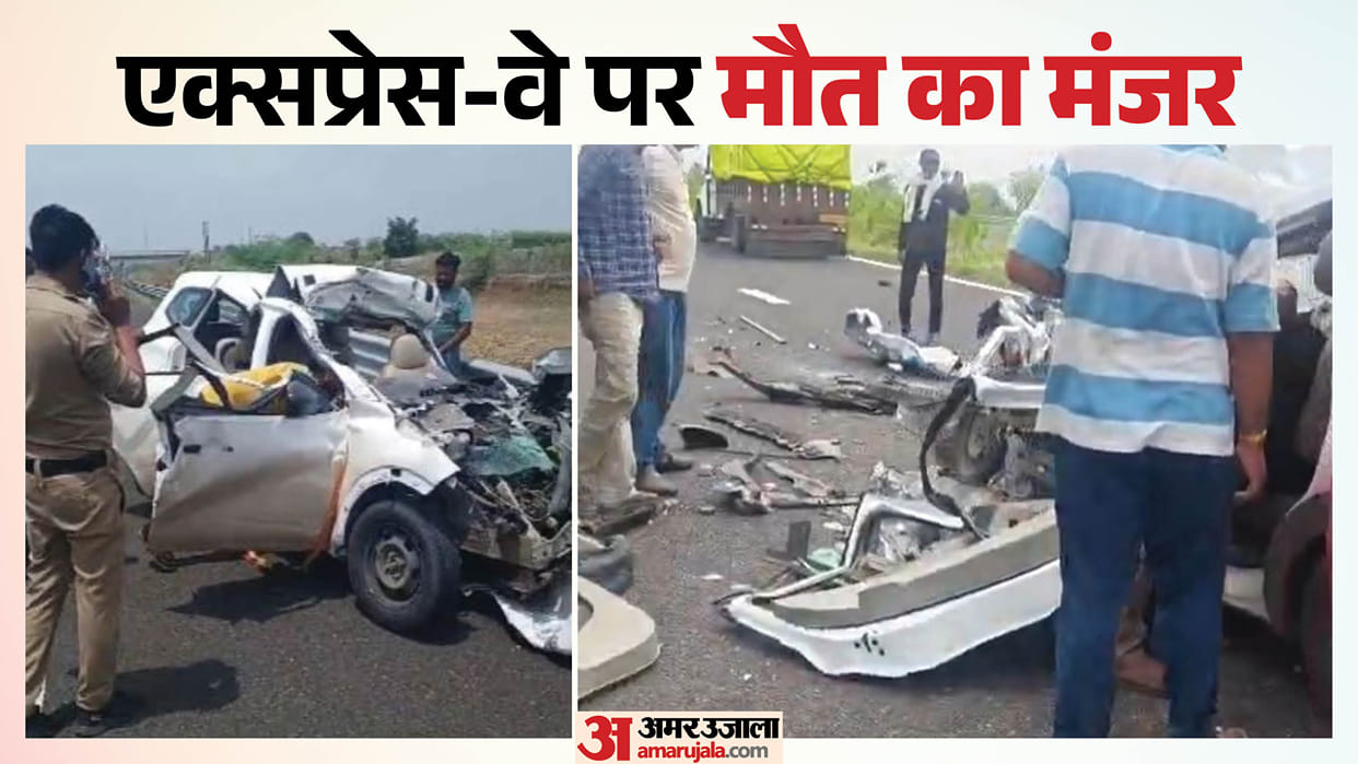 Mandsaur News: Speeding Car Rams Into Truck on Delhi-Mumbai Expressway, Four Killed in Horrific Crash