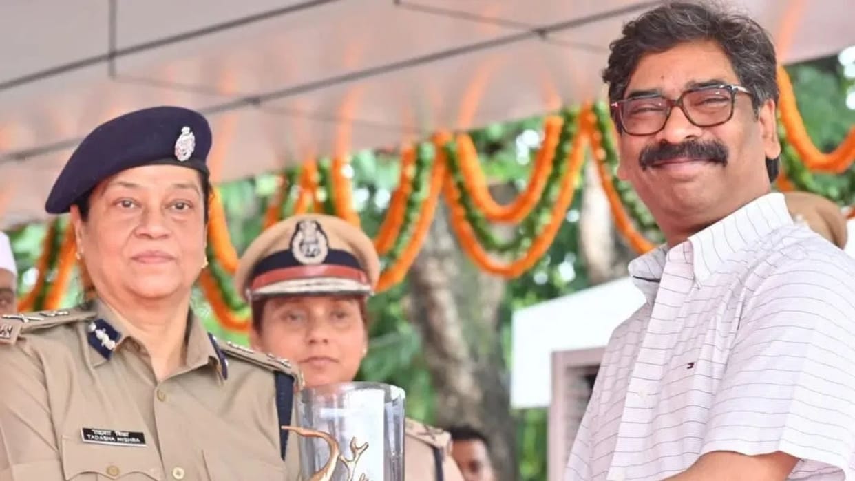 CM Hemant Soren attended the passing-out parade honored officers for their performance