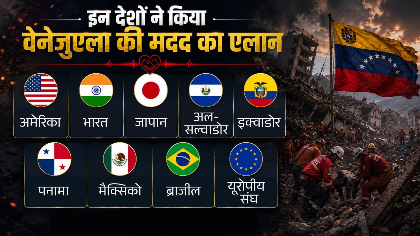 वेनेजुएला में भूकंप।