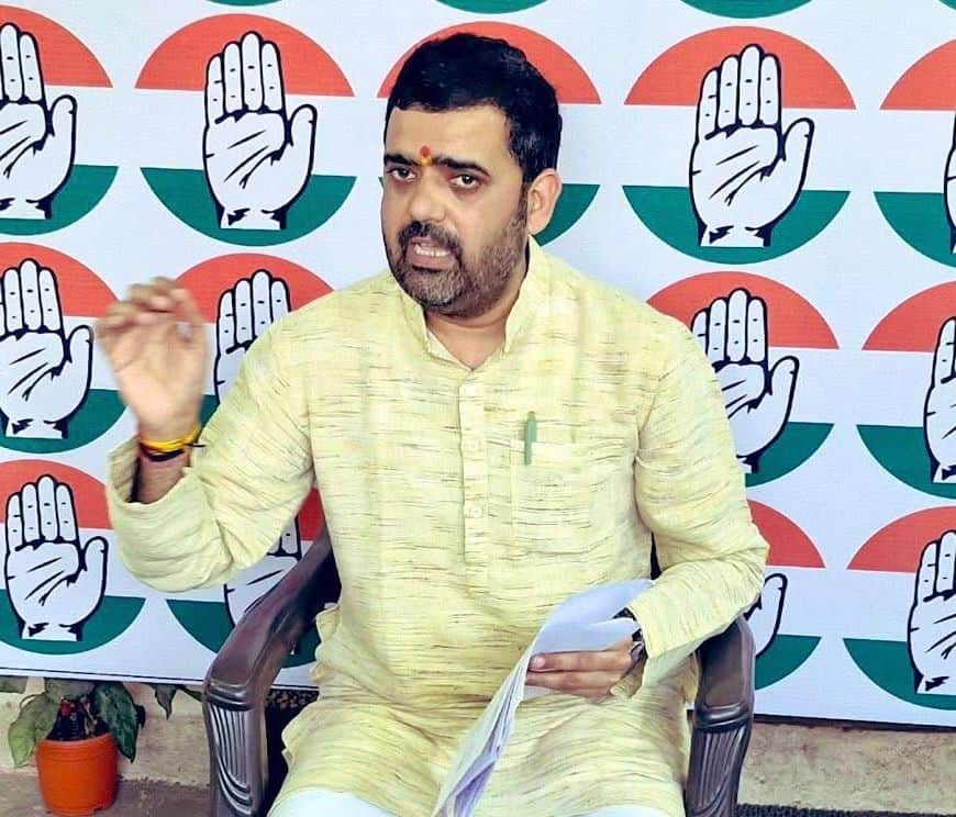 कांग्रेस प्रवक्ता विवेक त्रिपाठी