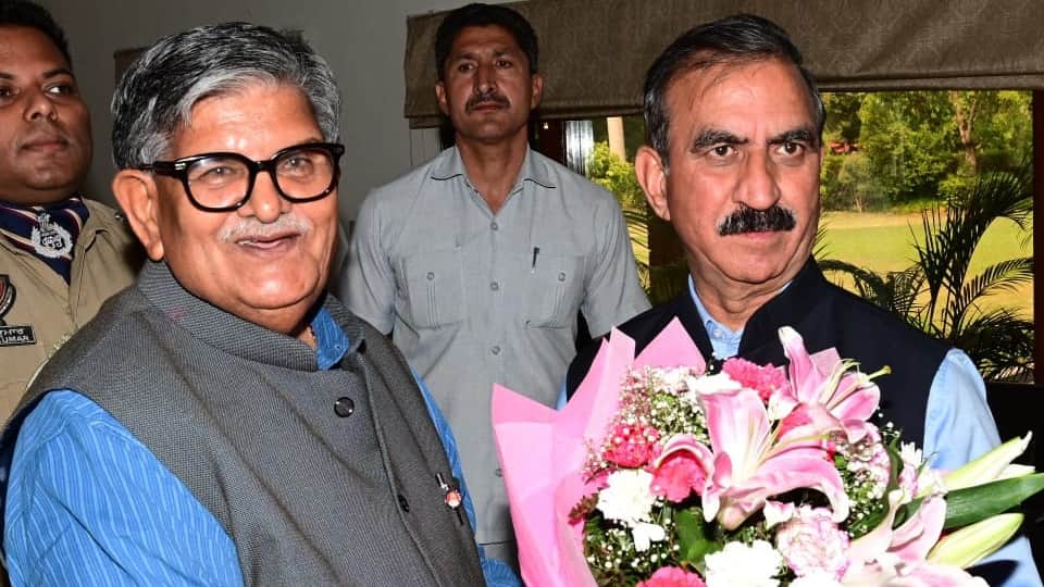 Meeting between Himachal CM Sukhvinder Sukhu Punjab Governor Gulab Chand Kataria all update