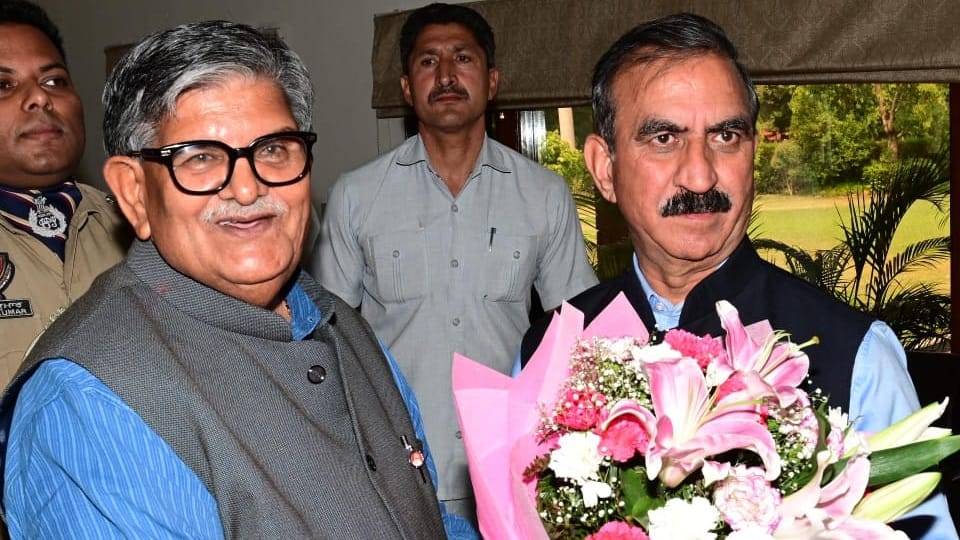 Meeting between Himachal CM Sukhvinder Sukhu Punjab Governor Gulab Chand Kataria all update