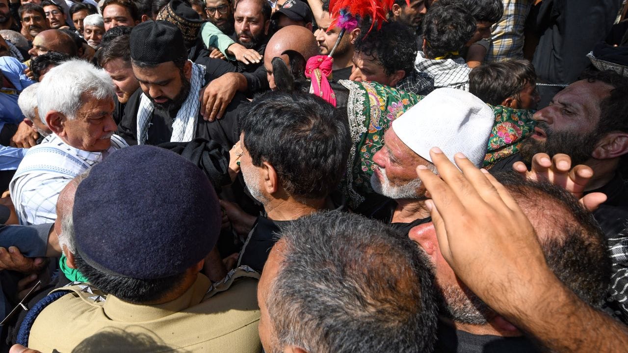 LG Manoj Sinha and CM Omar participate in Ashura (Muharram)