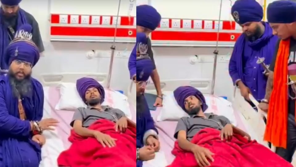 Nihangs visited AIIMS Rishikesh to inquire about condition of companion injured in an assault