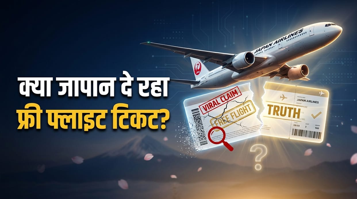 Japan Airlines Free Flight Ticket Offer For Indian Tourist Fact Check