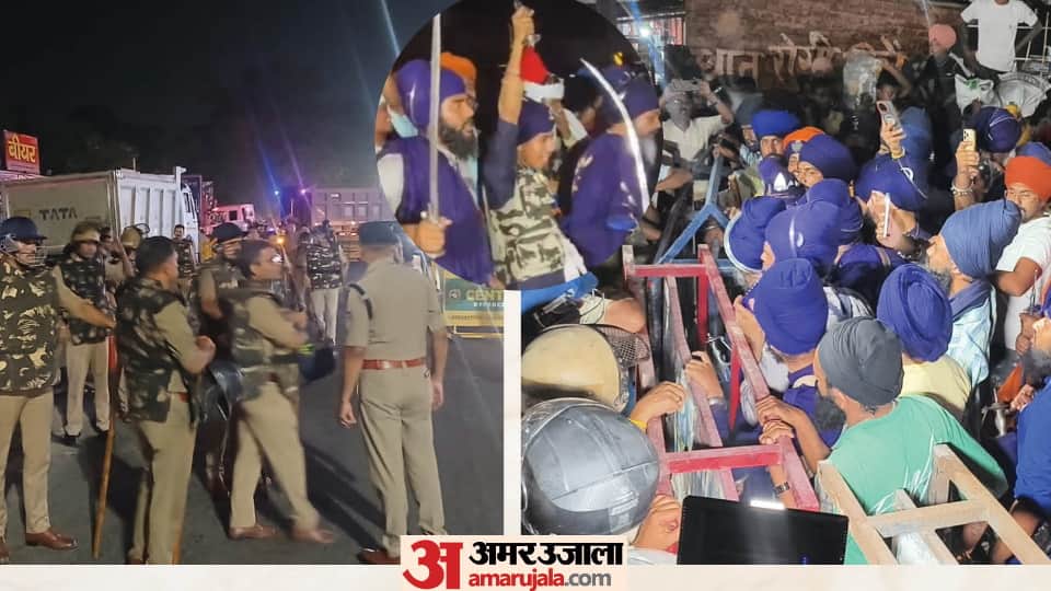 Nihangs From Punjab breach barricades and reach Dehradun after nagrasu Gurudwara Dispute