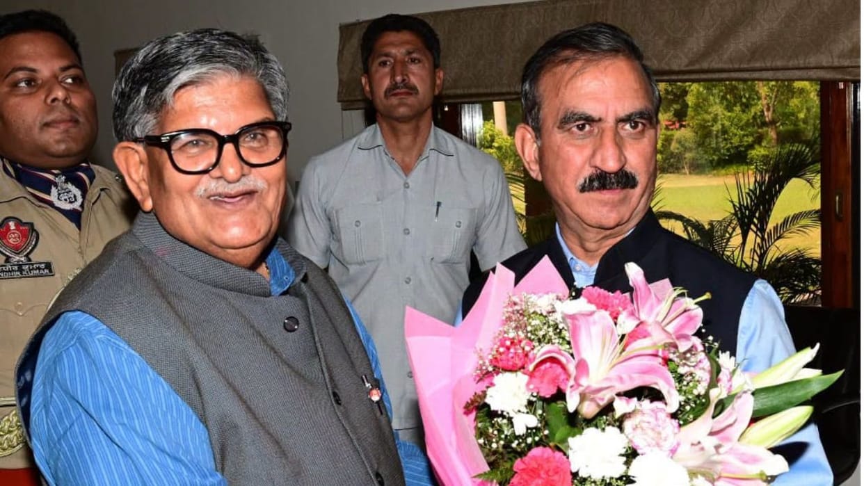 cm sukhu meets punjab governor chandigarh share shanan project