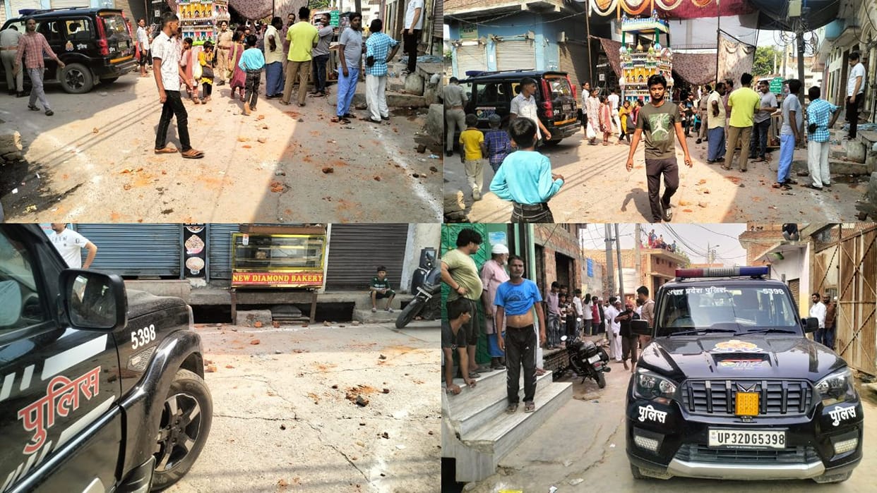 Five people were injured in fierce stone-pelting incident between two groups in Badaun