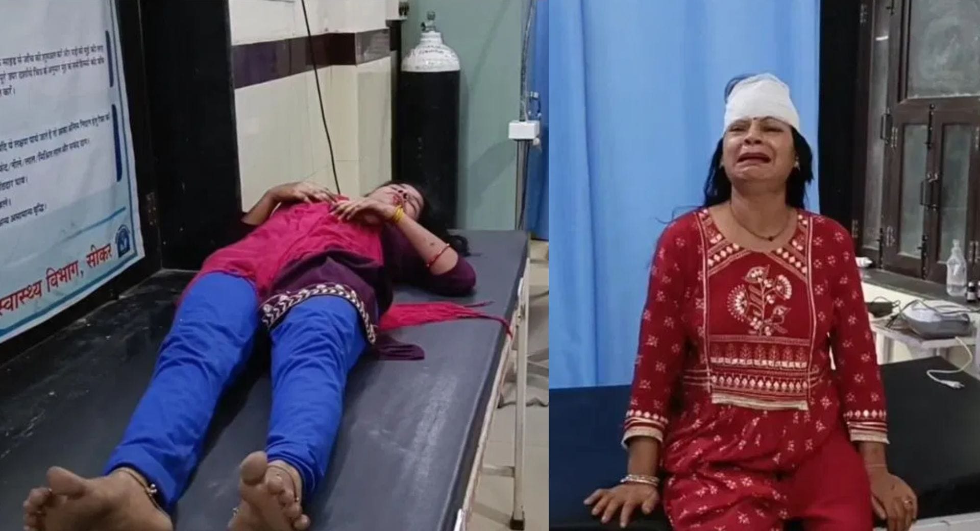 खाटू श्याम जी से लौट रहे श्रद्धालुओं की कार को पिकअप ने मारी टक्कर