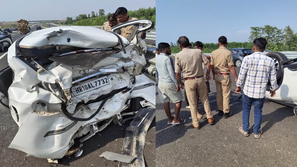 UP: Horrific accident in Saharanpur; two cars collide on the highway, four members of the same family killed