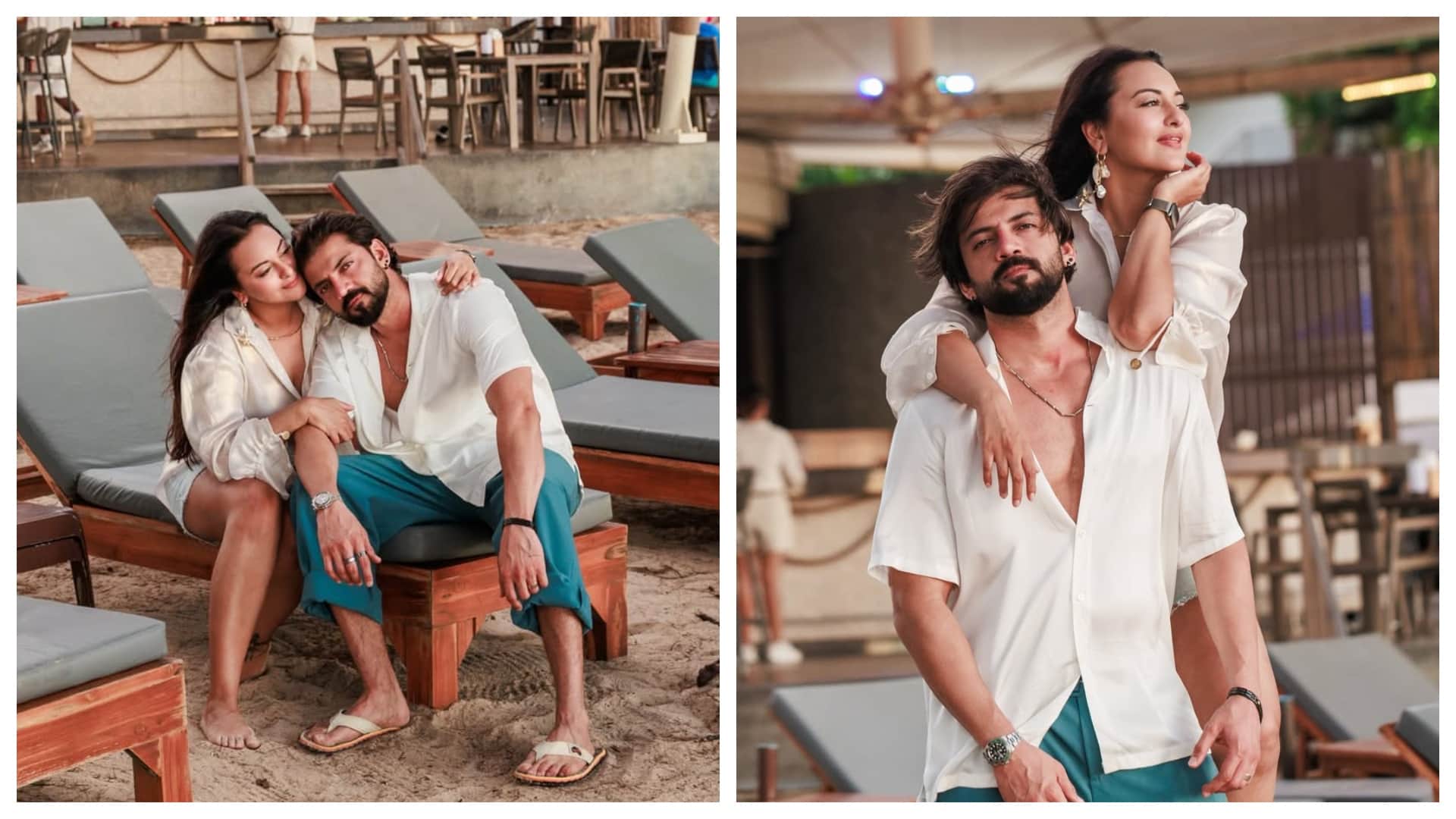 sonakshi sinha shares romantic phoots with husband zaheer iqbal from thailand vacation