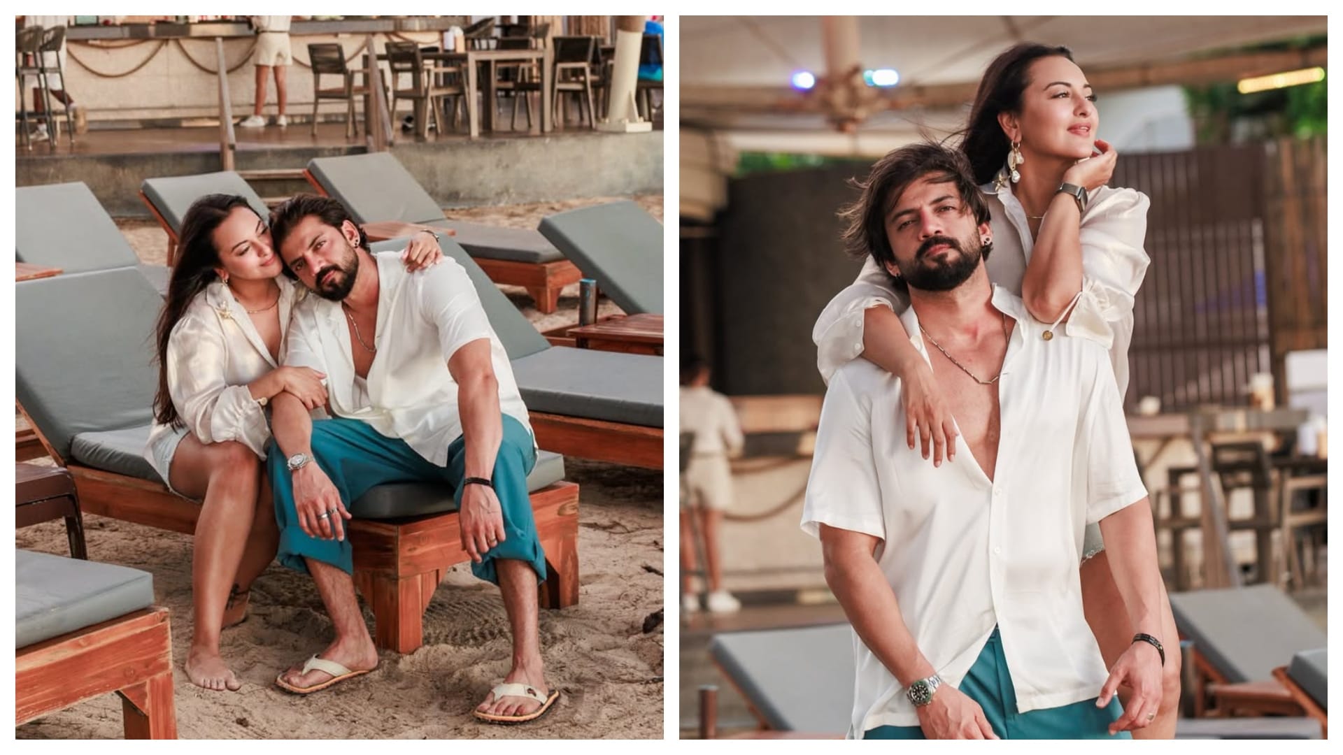 sonakshi sinha shares romantic phoots with husband zaheer iqbal from thailand vacation