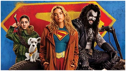Supergirl Movie Review in hindi Milly Alcock saves krypto with Jason Momoa and David Corenswet as superman