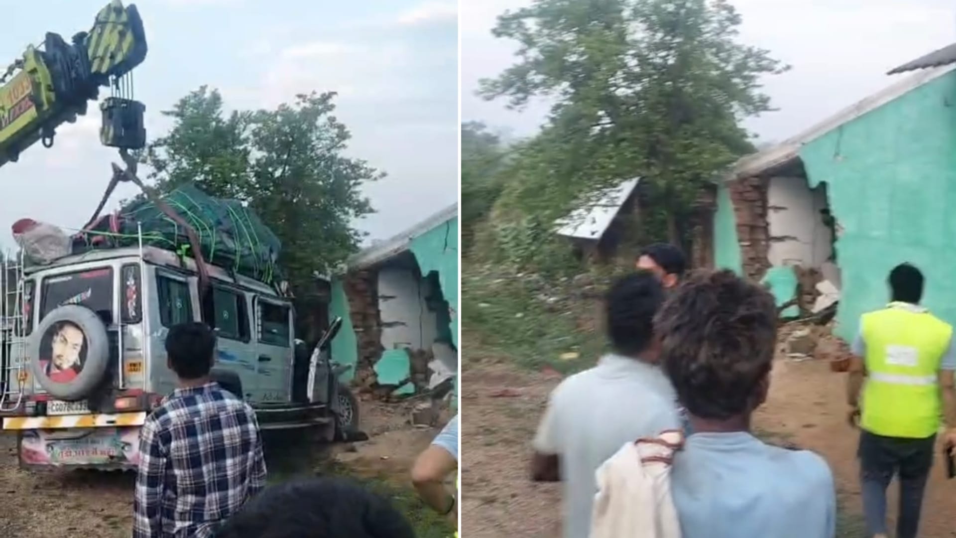 सिवनी में घर तोड़कर घुसी कार ने तीन लोगों की जान ले ली।