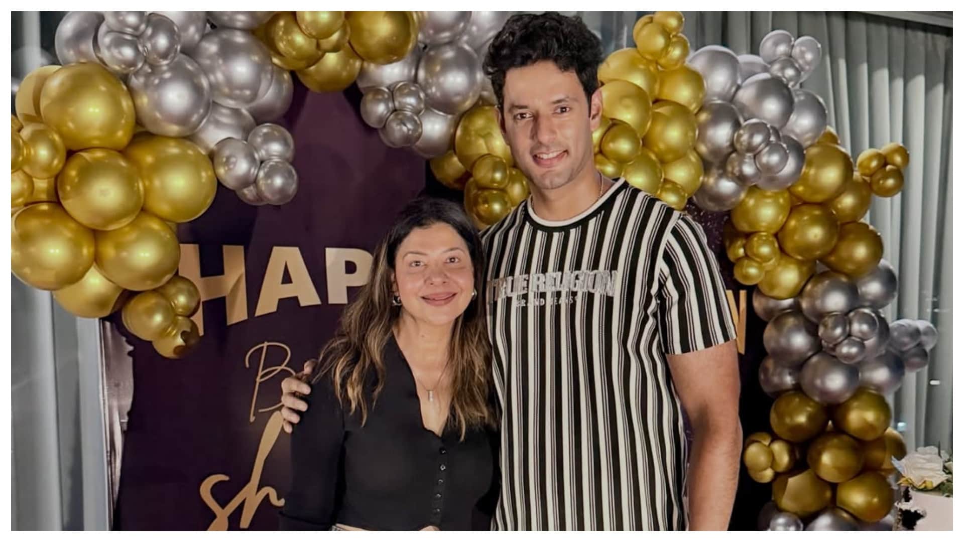 cricketer shivam dube birthday celebration with wife anjum khan sambhavna seth and avinash dwivedi See photos