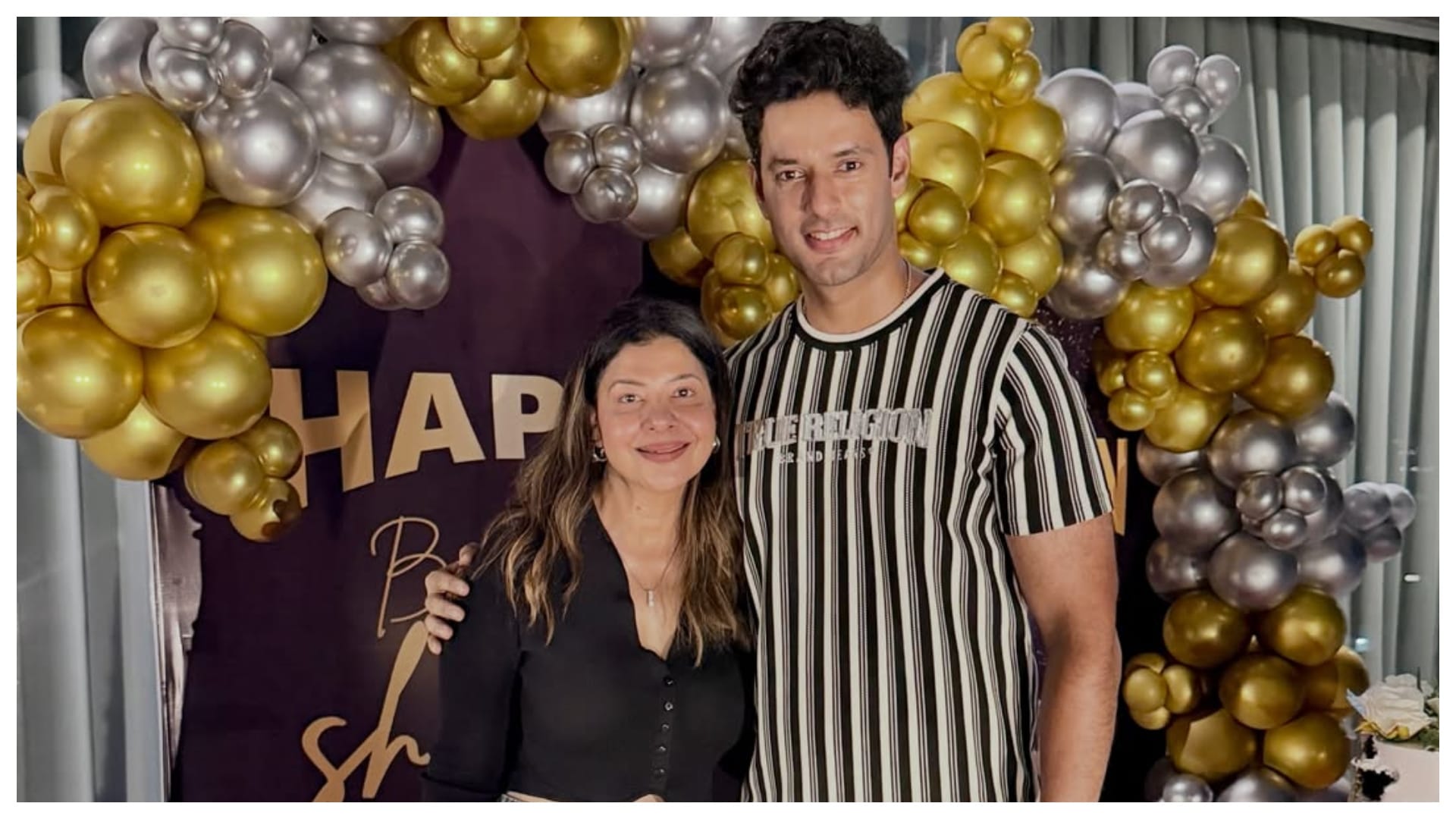 cricketer shivam dube birthday celebration with wife anjum khan sambhavna seth and avinash dwivedi See photos