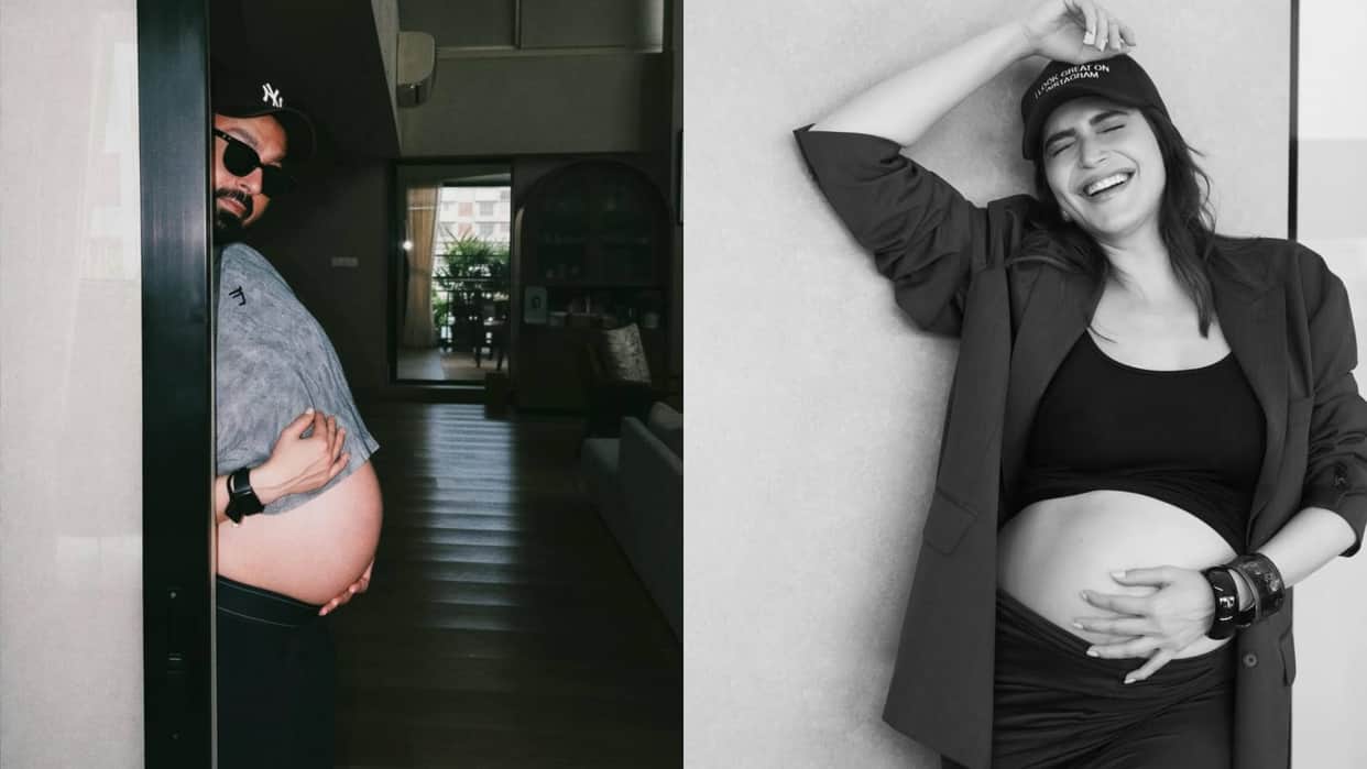 Karishma Tanna pregnancy: husband Varun Bangera proudly flaunting fake baby bump actress says some Creativity