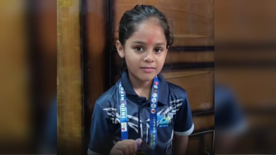 UP: Seven-YO Anushi Sirohi from Saharanpur Wins Gold at International Speed Skating Championship in Nepal