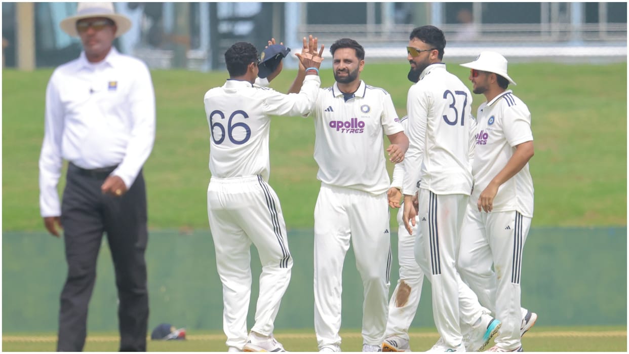 Sri Lanka A vs India A 1st Unofficial Test at Galle Sai Sudarshan retired hurt, Auqib Nabi bowling performance