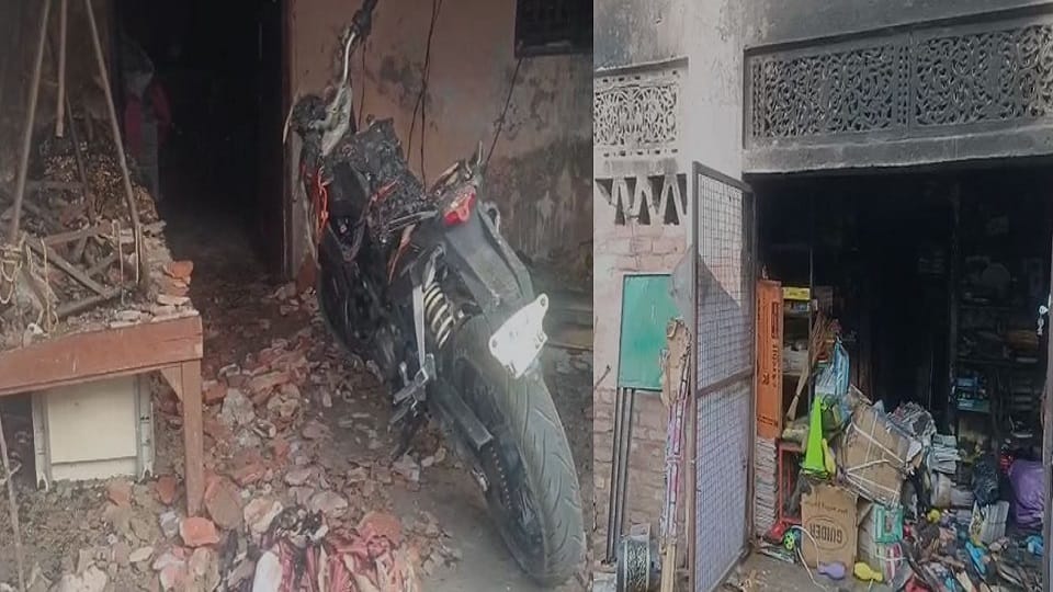Massive fire in market basement warehouses