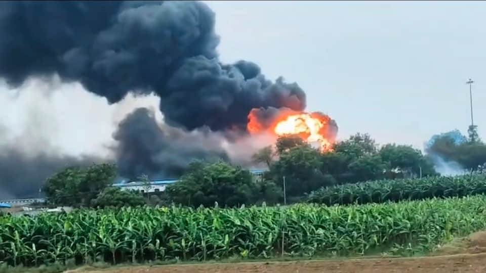 UP News Generator Spark Suspected Behind Toll Plaza Blaze After LPG Tanker Valve Broke Fire Triggered Gas Leak