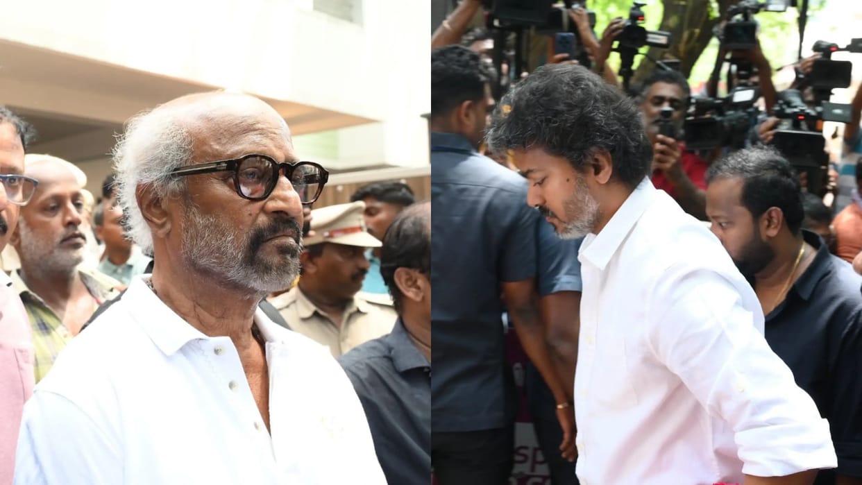 Rajinikanth and Kamal Haasan came together to bid a heartfelt farewell to K Bhagyaraj