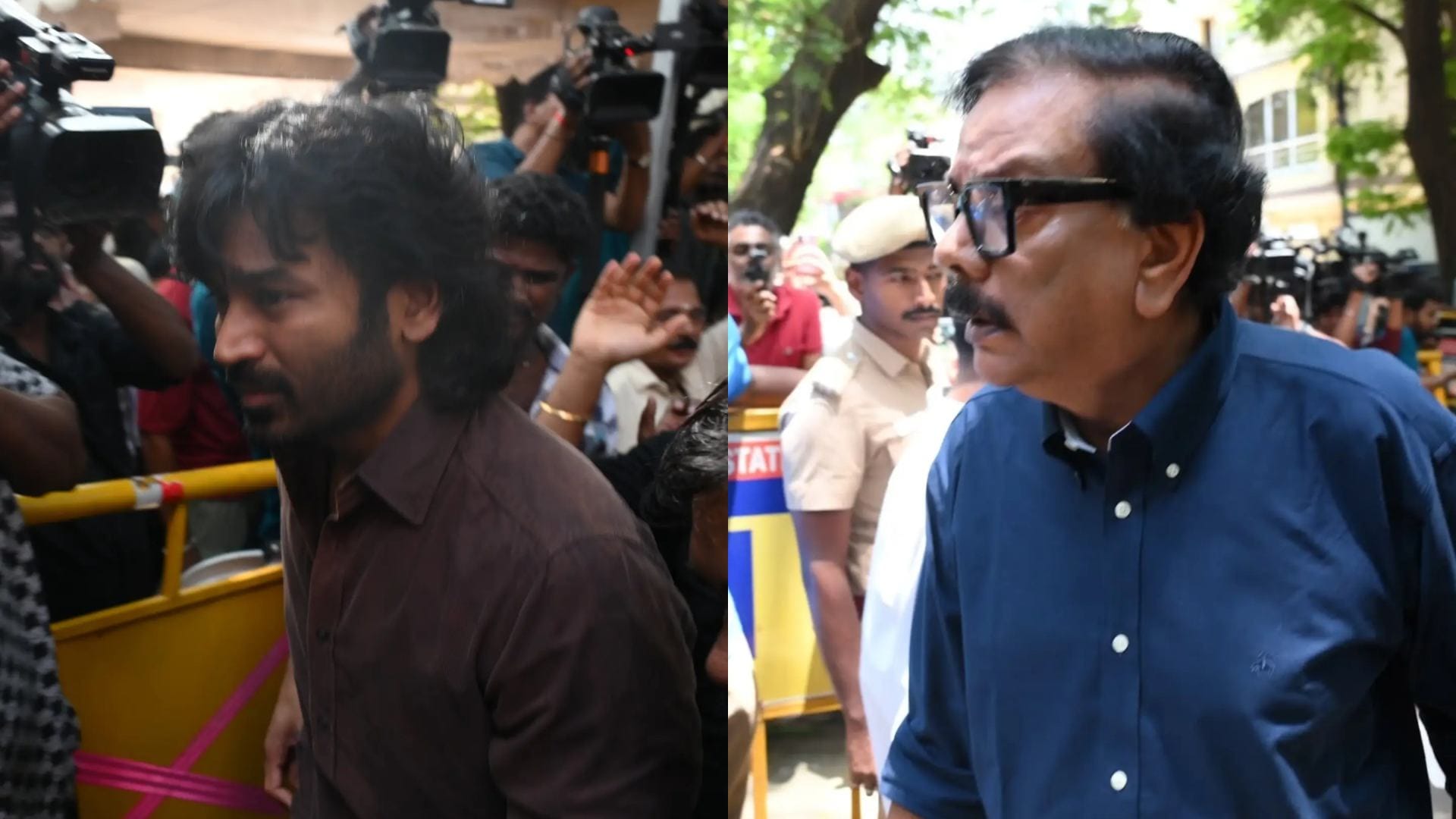 Rajinikanth and Kamal Haasan came together to bid a heartfelt farewell to K Bhagyaraj