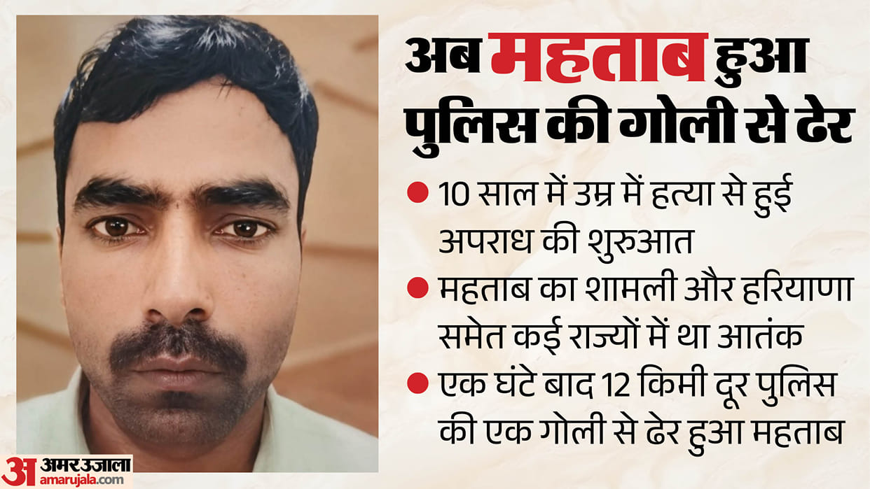 UP Encounter: History-Sheeter Mehtab Killed in Shamli Shootout Crime Trail Began with Murder a Decade Ago