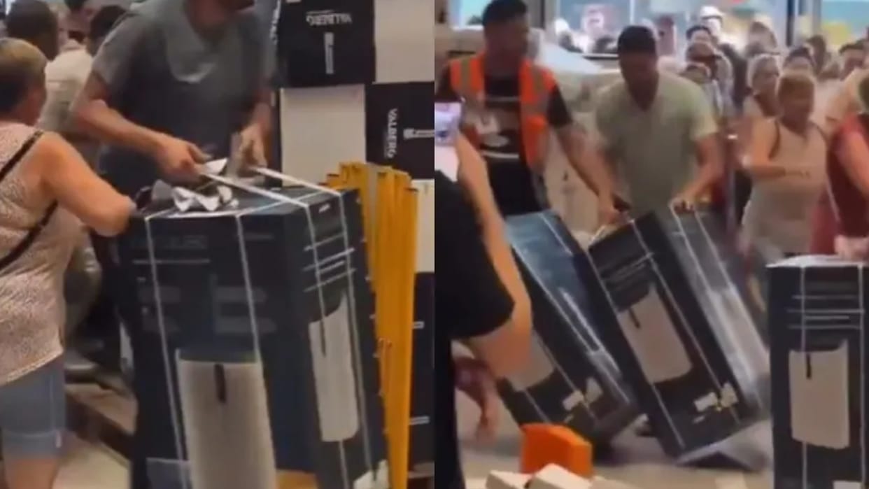 Viral Video extreme heatwave in europe forces france citizens to buy ac and cooler