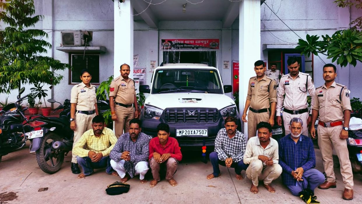 Six accused arrested for stealing 19 cattle in Bilaspur