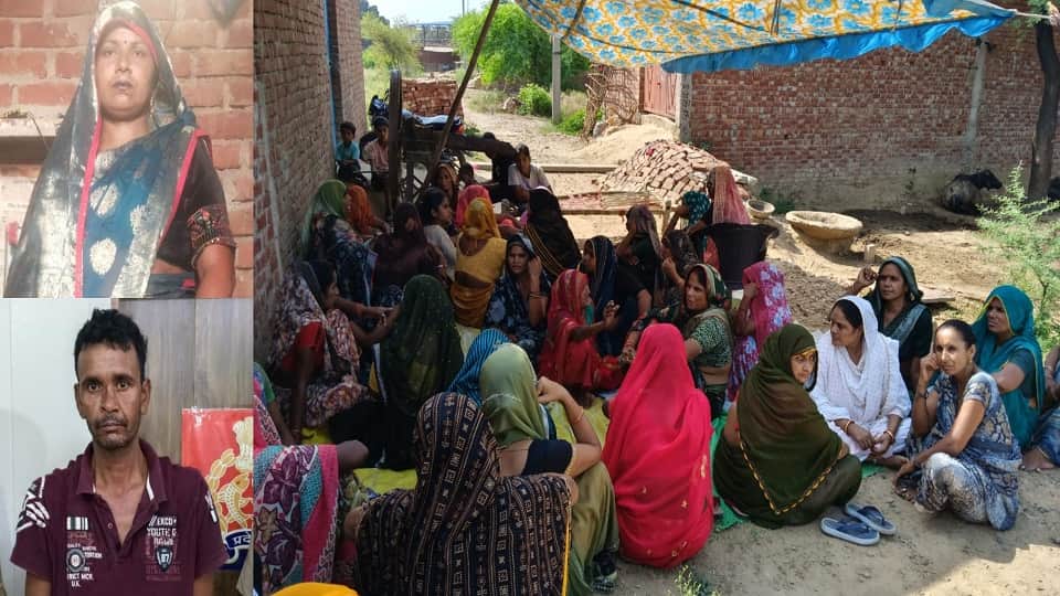 पति ने की पत्नी की बेरहमी से हत्या।