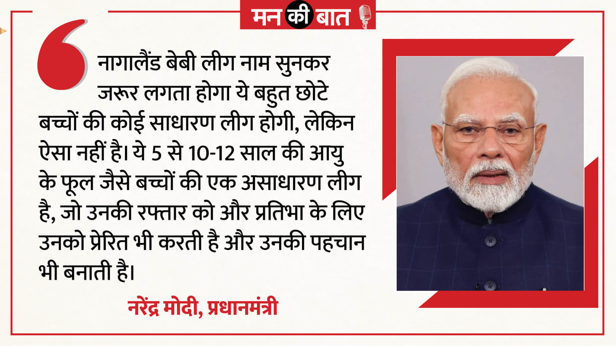 Mann Ki Baat:pm मोदी ने नागालैंड की फुटबॉल लीगों की क्यों की तारीफ? विश्व योगासन चैम्पियनशिप का भी किया जिक्र – Mann Ki Baat 135th Episode Pm Modi Praised Nagaland Football Leagues And Mentioned World Yogasana Championship