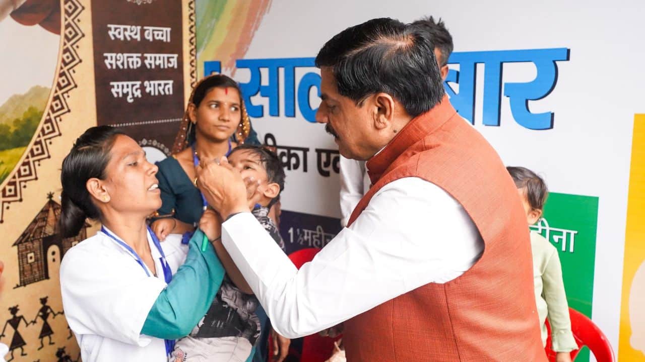 सीएम मोहन यादव ने पल्स पोलियाे अभियान का शुभारंभ किया