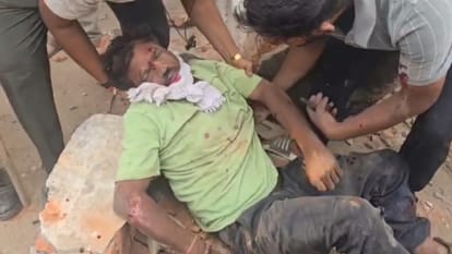 Major accident during anti-encroachment drive in Shahdol: Roof collapses on trader; JCB vandalized in protest.