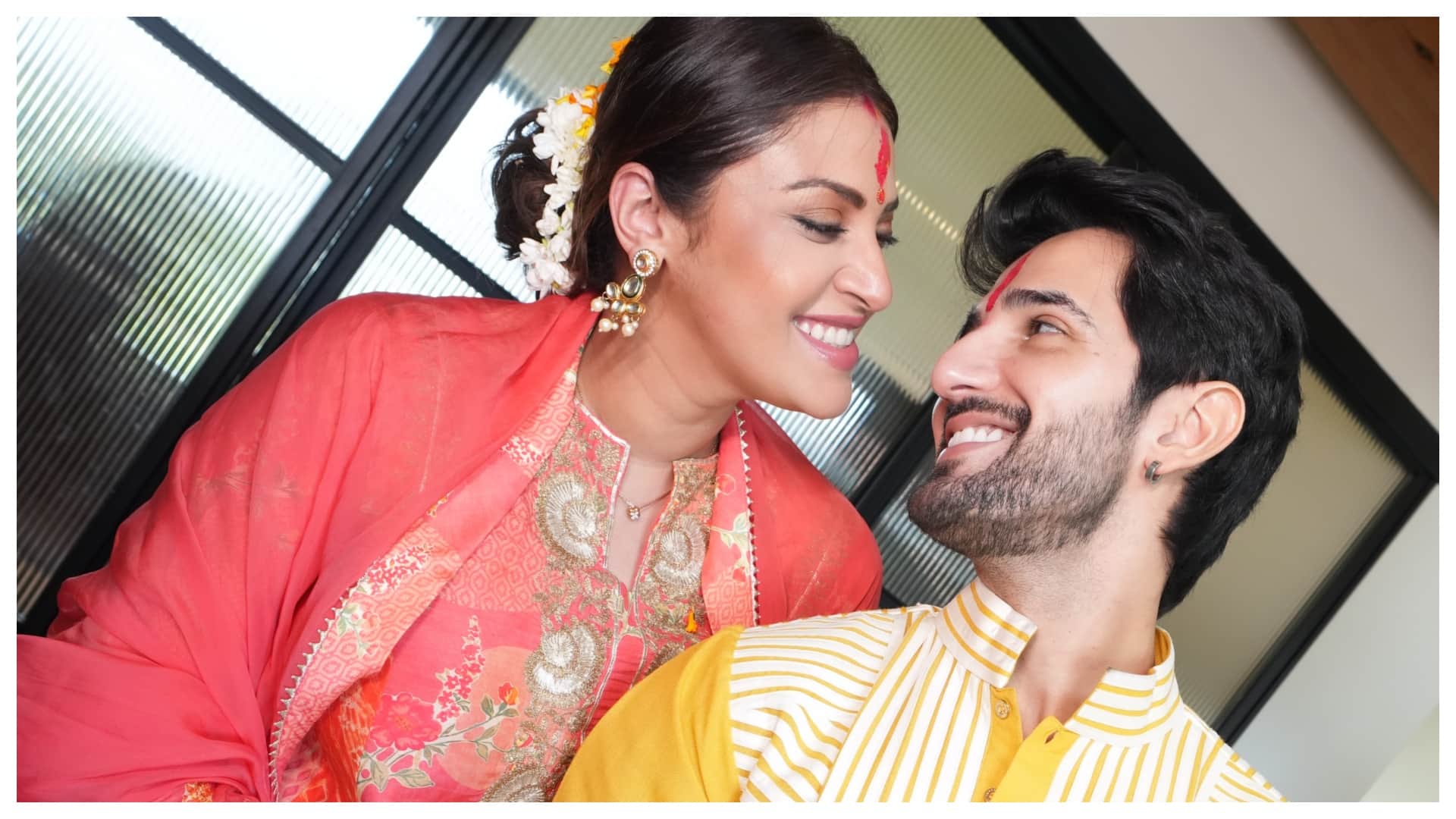Parents to be Aditya Seal Anushka Ranjan share glimpses from their Godh Bharai ceremony
