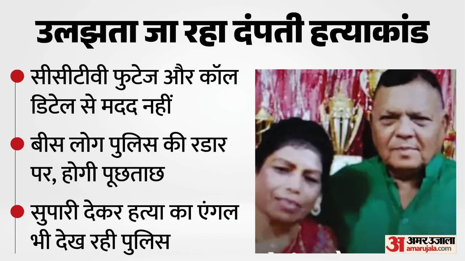 भोपाल में दंपती की गोली मारकर हत्या कर दी गई।