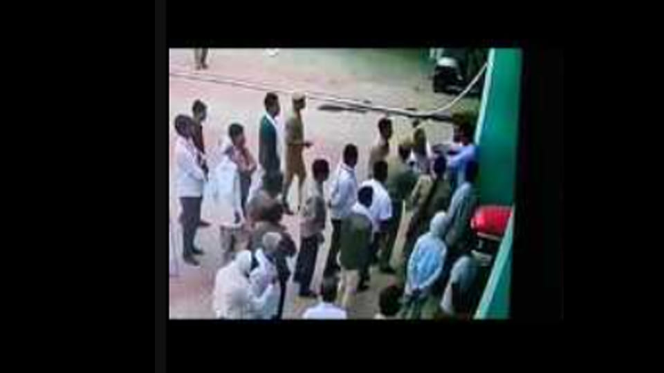 Jalaun: SDM seen pushing Block Pramukh after attempting to slap him in video
