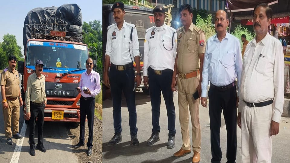 Challan for ignoring traffic rules