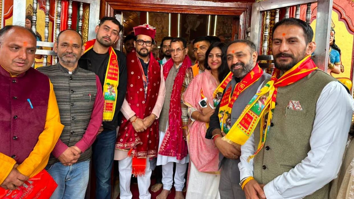 anurag thakur jakhoo temple shimla modi government development statement