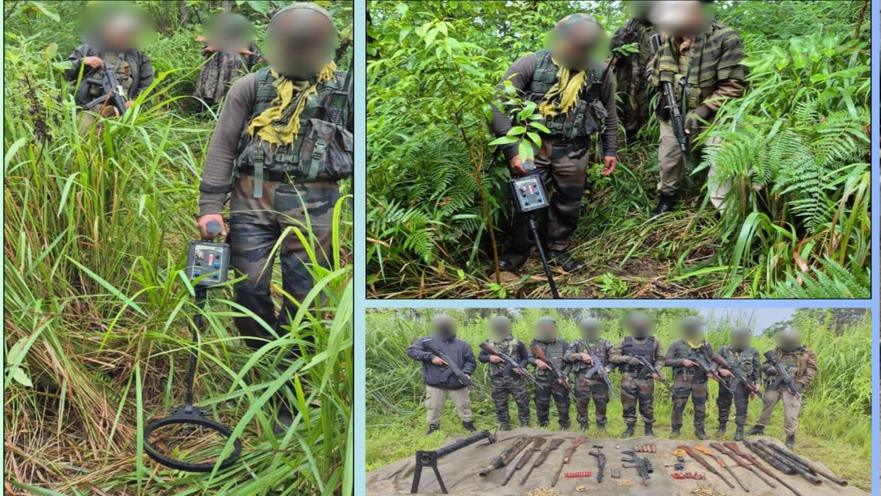 Manipur Six militants arrested; large quantities of weapons and explosives recovered