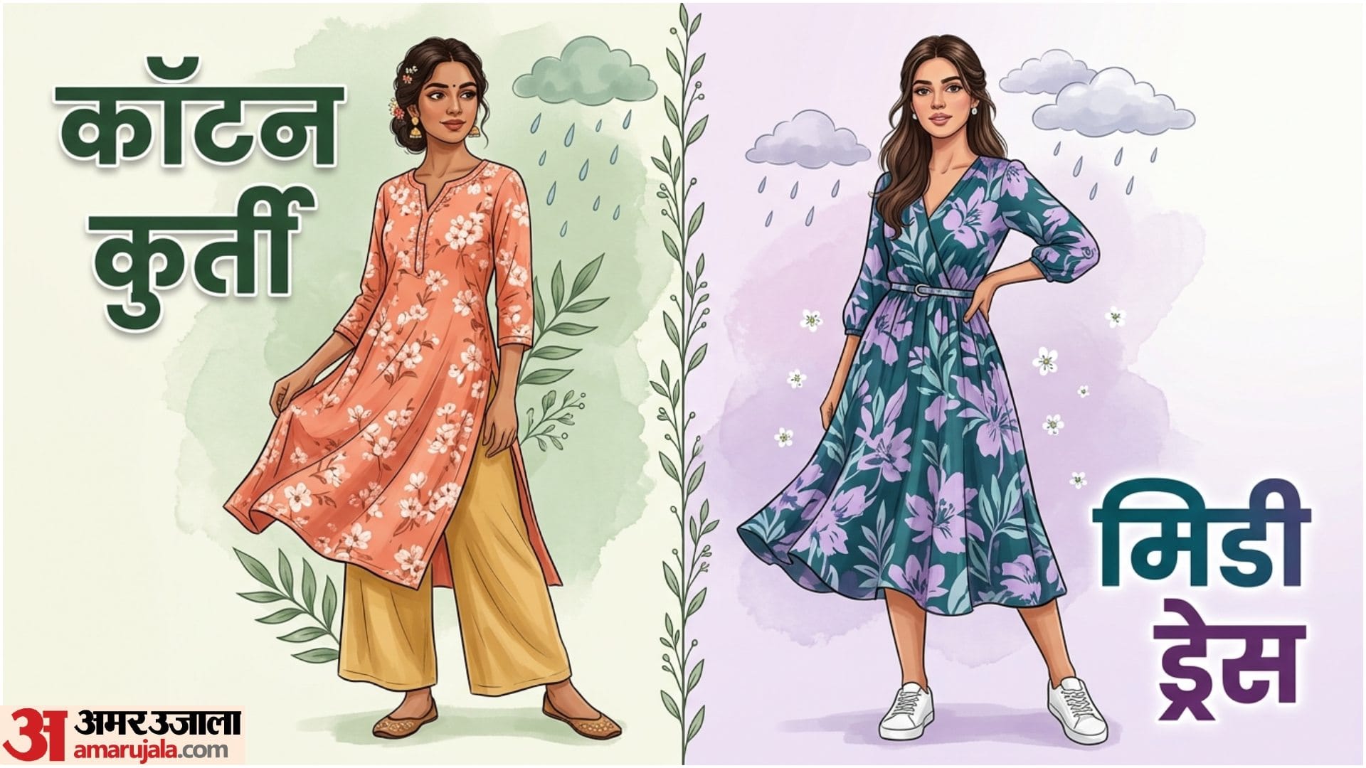 Monsoon Fashion Floral Print Outfits Best For Rainy Season
