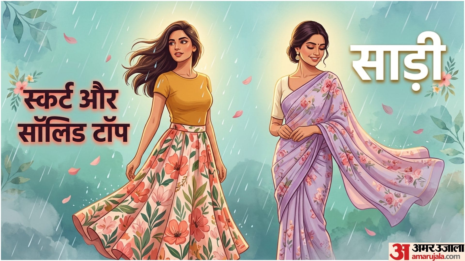 Monsoon Fashion Floral Print Outfits Best For Rainy Season