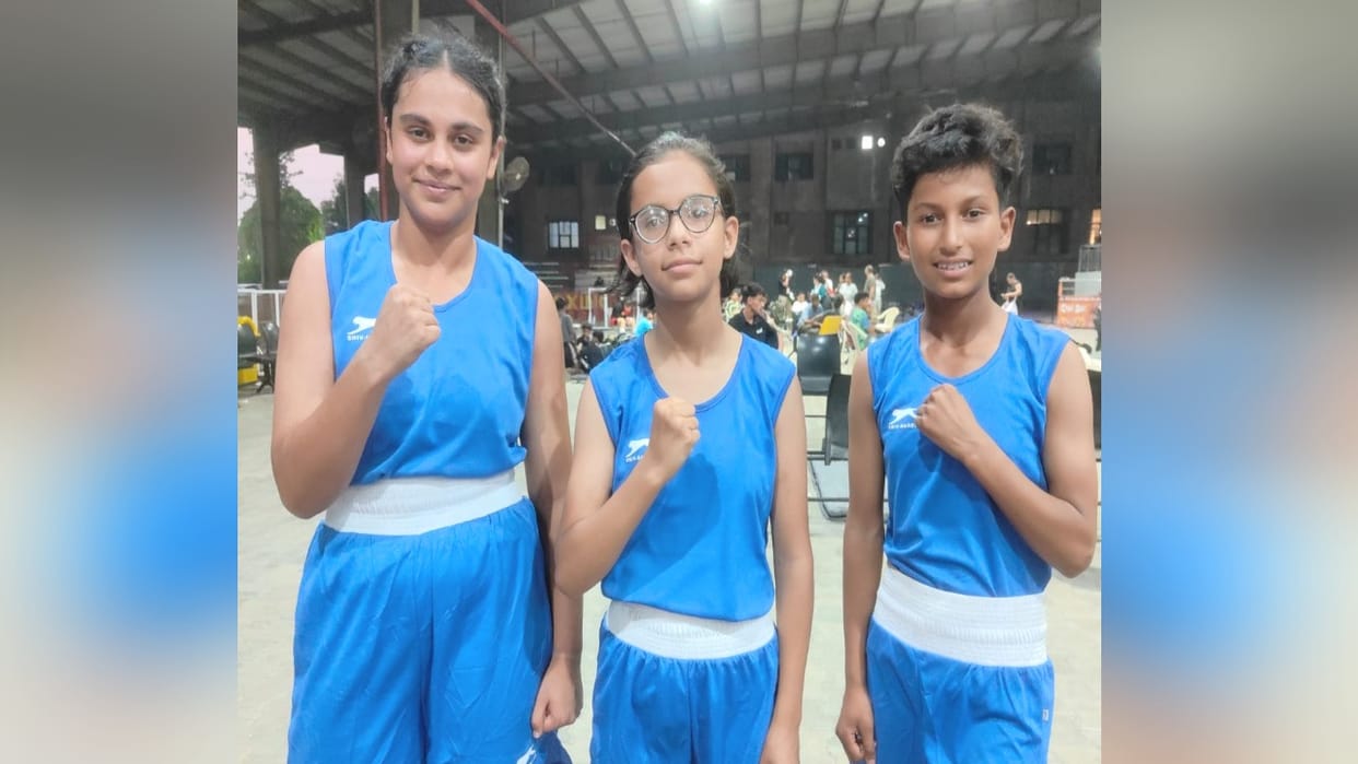 Tanvi, Prakarnika, and Preeti won bronze medals at the National Boxing Championship.