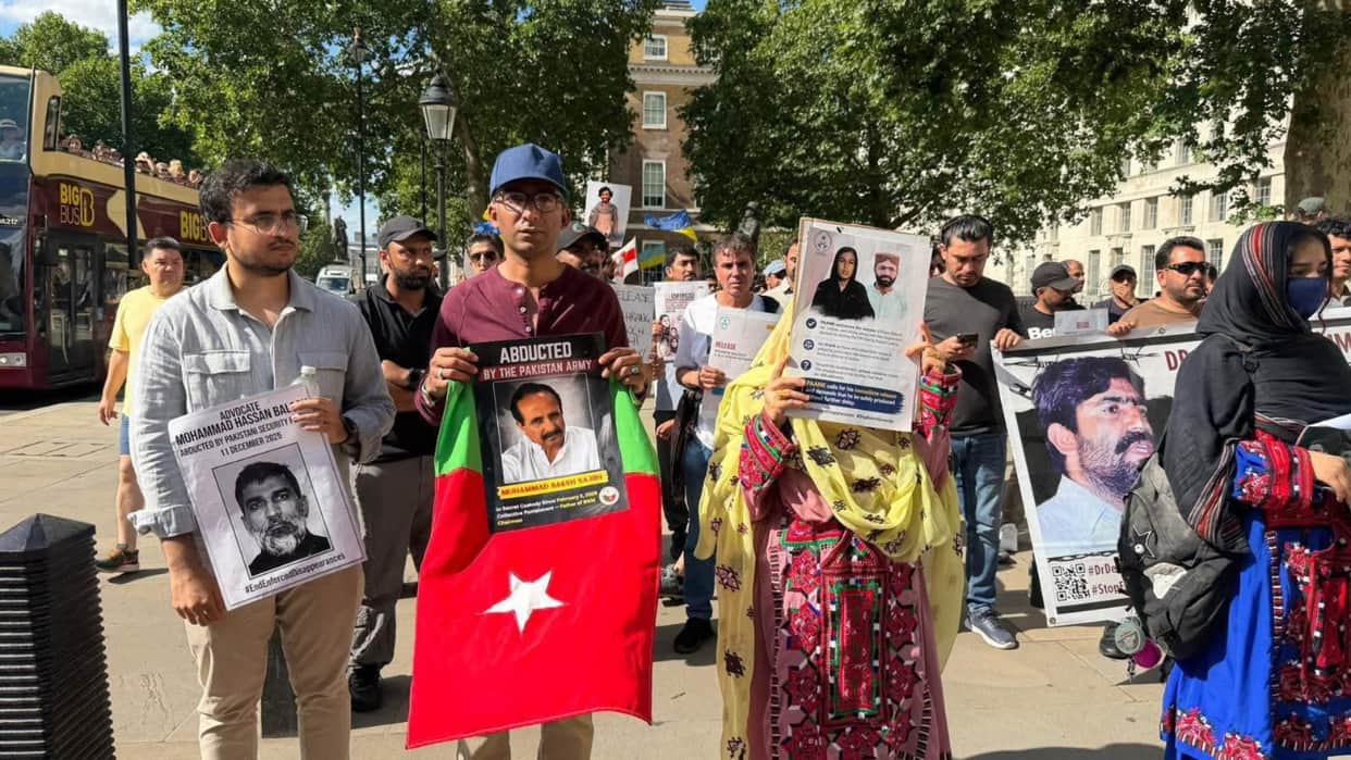 pakistan baloch activist deen mohammad abduction case protest in Ireland