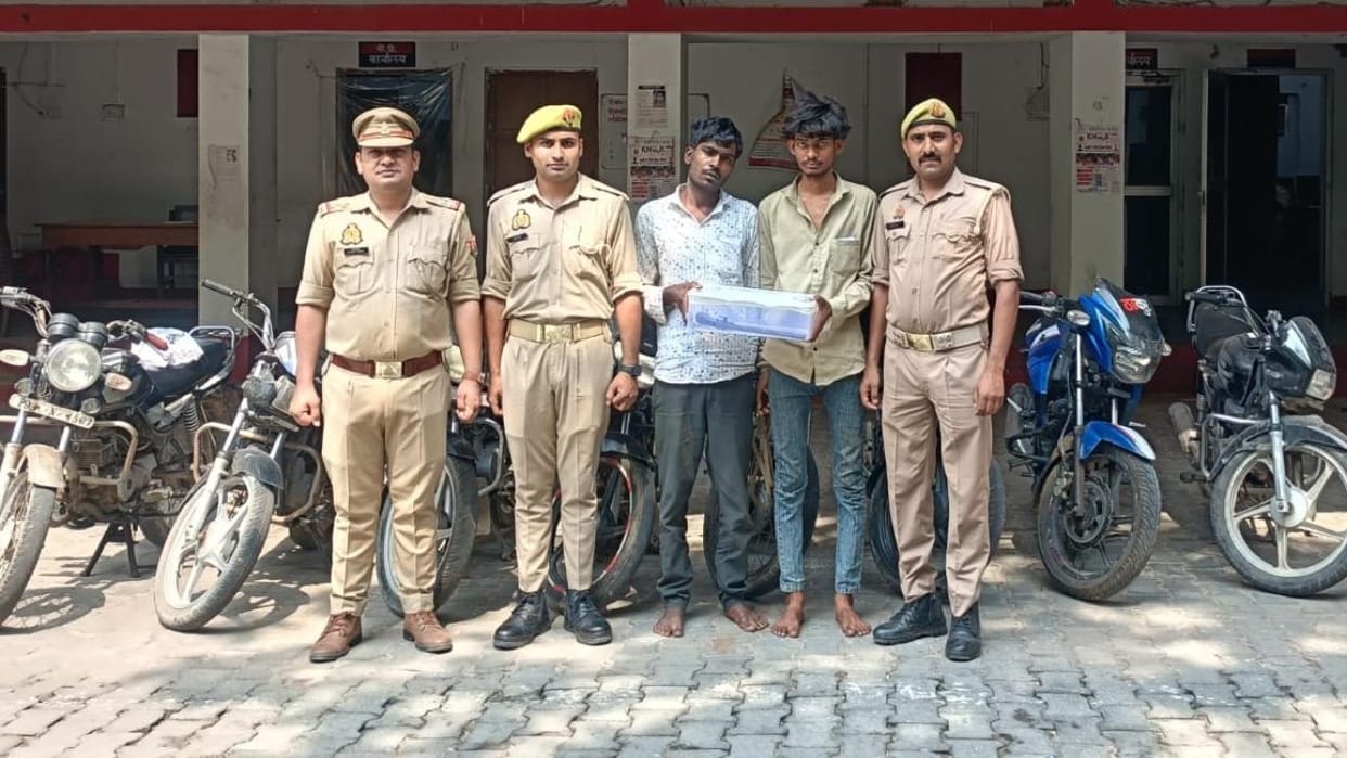 Jhansi: Two cunning thieves arrested for stealing bikes in UP after coming from MP