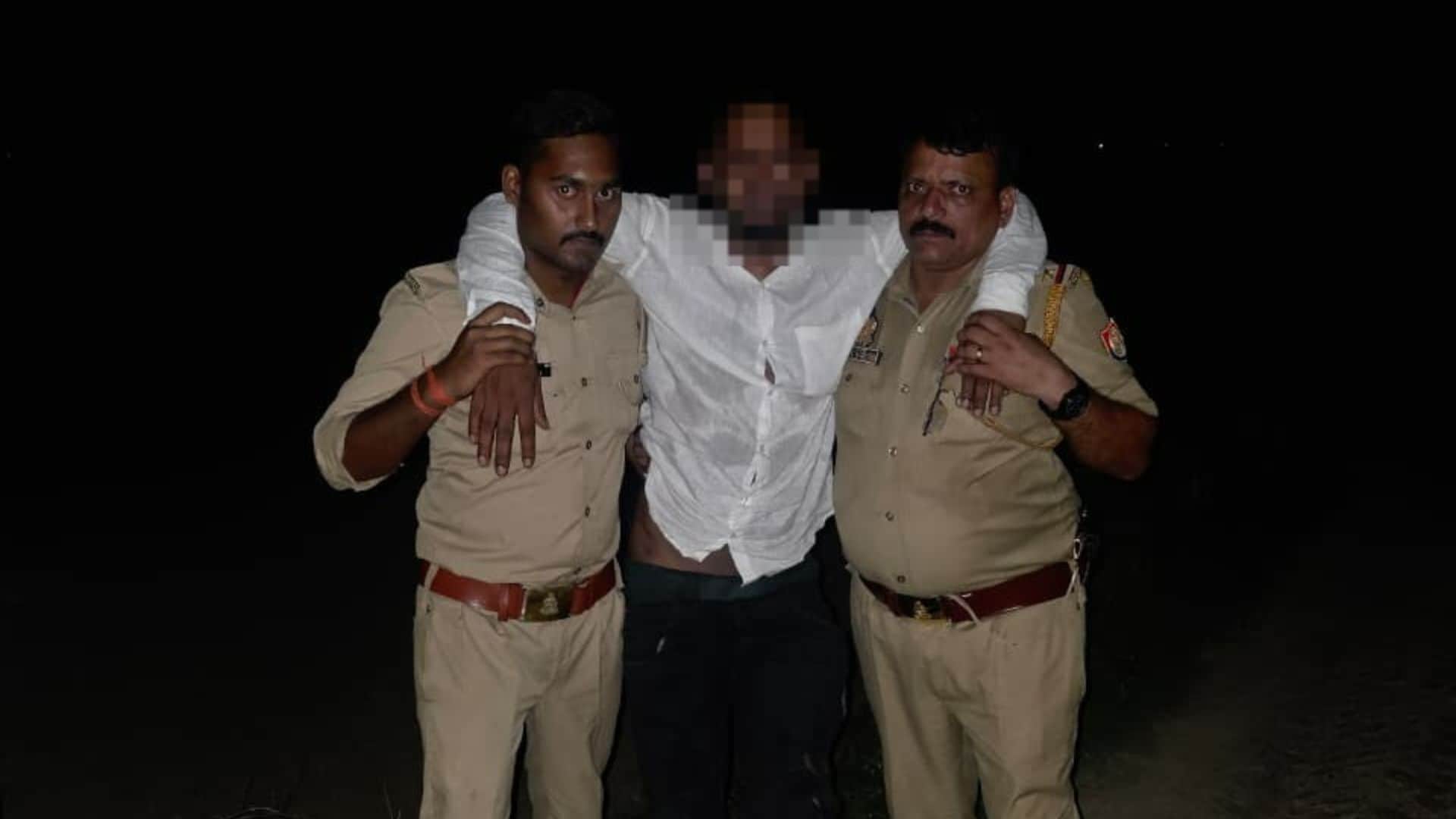 पुलिस के गिरफ्त में आरोपी