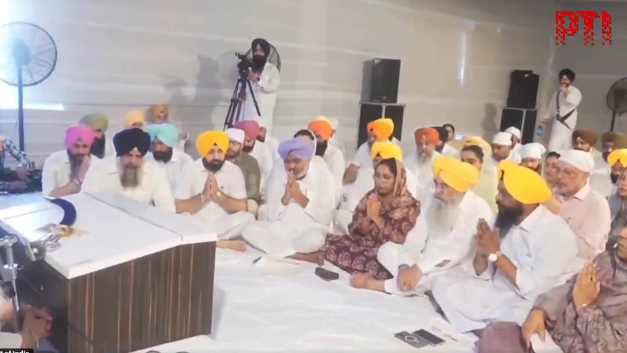 Punjab government Sri Akal Takht 49 MLA nine minister sacrilege law bhagwant mann kuldeep singh gargaj update
