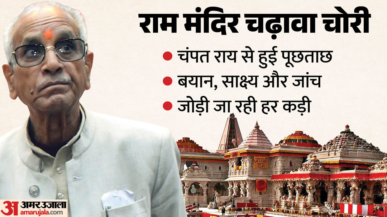 Ram Temple offering theft: SIT arrives in Ayodhya once again, Champat, Anil and Gopal are questioned.