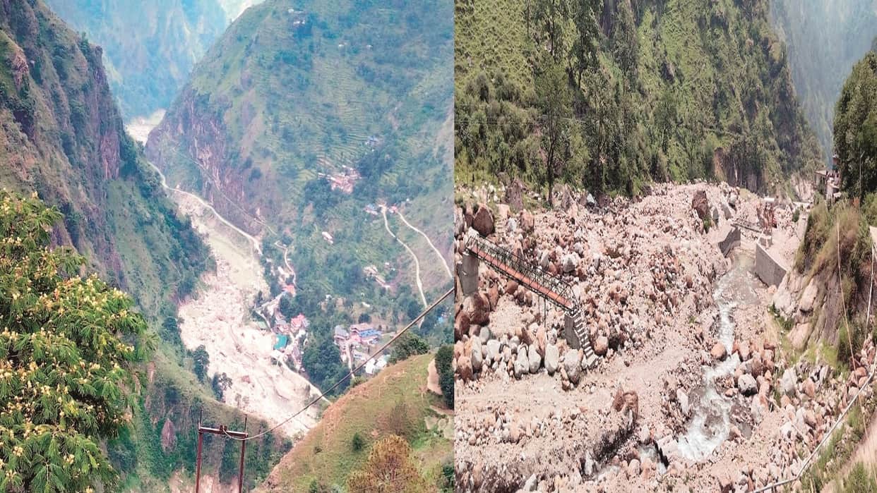 Even two years after the disaster, elderly couple are forced to live along the banks of the Samej Khad