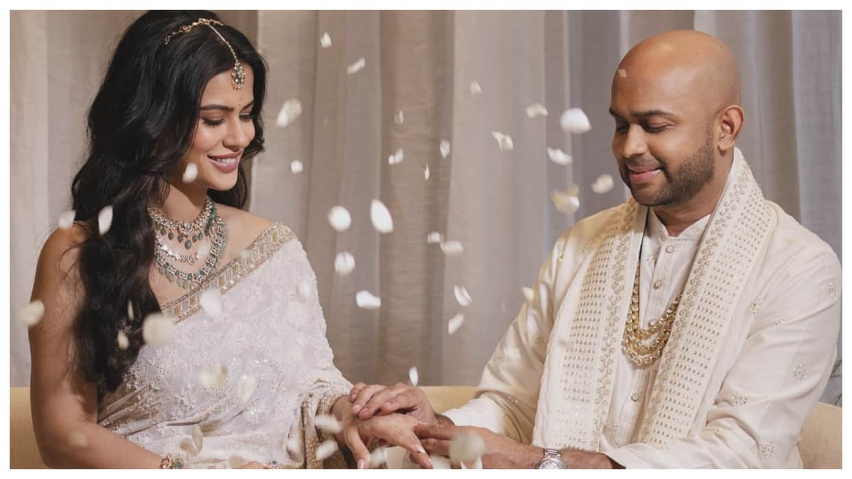 Kannada actor Sharmiela Mandre engaged to Tamil producer Sudhan Sundaram See Pics